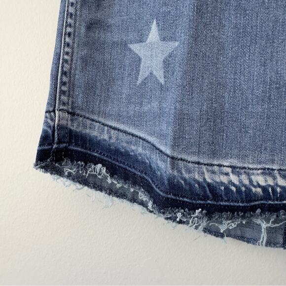 DL1961 Leah Top Sleeveless Top in Indigo Star Button Down Back Chambray Denim L - Picture 4 of 10